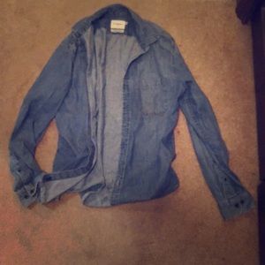 Denim button up